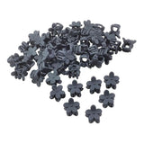 Maxbell 50pcs Floral Mini Hair Claw Clip Hair Pin for Baby Girl Grey