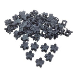 Maxbell 50pcs Floral Mini Hair Claw Clip Hair Pin for Baby Girl Grey