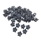 Maxbell 50pcs Floral Mini Hair Claw Clip Hair Pin for Baby Girl Grey