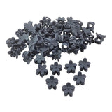 Maxbell 50pcs Floral Mini Hair Claw Clip Hair Pin for Baby Girl Grey