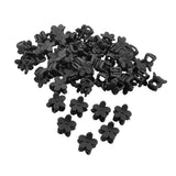 Maxbell 50pcs Floral Mini Hair Claw Clip Hair Pin for Baby Girl Black
