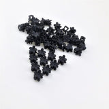 Maxbell 50pcs Floral Mini Hair Claw Clip Hair Pin for Baby Girl Black