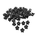 Maxbell 50pcs Floral Mini Hair Claw Clip Hair Pin for Baby Girl Black