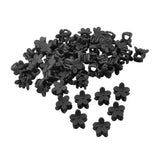 Maxbell 50pcs Floral Mini Hair Claw Clip Hair Pin for Baby Girl Black
