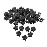 Maxbell 50pcs Floral Mini Hair Claw Clip Hair Pin for Baby Girl Black