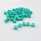 Maxbell 50pcs Floral Mini Hair Claw Clip Hair Pin for Baby Girl Mint Green