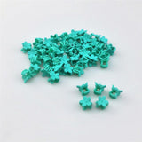 Maxbell 50pcs Floral Mini Hair Claw Clip Hair Pin for Baby Girl Mint Green