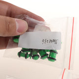 Maxbell 18 Pieces Saddle Ear Plug Stretcher Expander Tunnels with O-Rings Green
