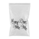 Maxbell 2 Pieces Stainless Steel Skeleton Hand Ear Plugs Tunnel Expander Gauges 12mm