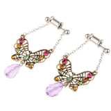 Maxbell 2 Pieces Stainless Steel Butterfly Ear Plugs Tunnel Expander Gauges Bar 6mm