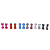 Maxbell 6 Pairs Colorful Acrylic Screw Fit Ear Tunnel Plugs Stretcher Expander 6mm