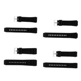 Maxbell Black Silicone Wristwatch Band Strap Replace Sports Watch 22mm