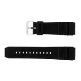 Maxbell Black Silicone Wristwatch Band Strap Replace Sports Watch 22mm