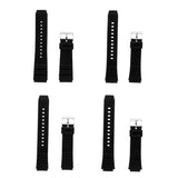 Maxbell Black Silicone Wristwatch Band Strap Replace Sports Watch 22mm