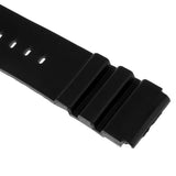Maxbell Black Silicone Wristwatch Band Strap Replace Sports Watch 22mm