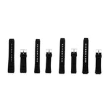 Maxbell Black Silicone Wristwatch Band Strap Replace Sports Watch 22mm