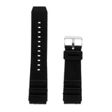 Maxbell Black Silicone Wristwatch Band Strap Replace Sports Watch 22mm