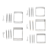 Maxbell Stainless Steel Tri-glide Button Watch Band Strap Replacement Buckle 16mm