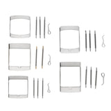 Maxbell Stainless Steel Tri-glide Button Watch Band Strap Replacement Buckle 16mm