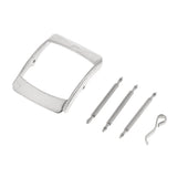 Maxbell Stainless Steel Tri-glide Button Watch Band Strap Replacement Buckle 16mm