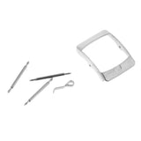Maxbell Stainless Steel Tri-glide Button Watch Band Strap Replacement Buckle 16mm
