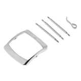 Maxbell Stainless Steel Tri-glide Button Watch Band Strap Replacement Buckle 20mm