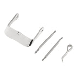 Maxbell Stainless Steel Watch Band Strap Replacement Buckle Pin with Spring Bar 18mm