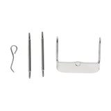 Maxbell Stainless Steel Watch Band Strap Replacement Buckle Pin with Spring Bar 18mm