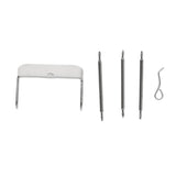 Maxbell Stainless Steel Watch Band Strap Replacement Buckle Pin with Spring Bar 22mm