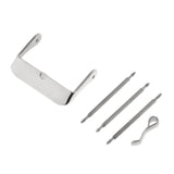 Maxbell Stainless Steel Watch Band Strap Replacement Buckle Pin with Spring Bar 22mm