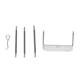 Maxbell Stainless Steel Watch Band Strap Replacement Buckle Pin with Spring Bar 22mm