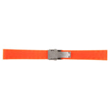 Maxbell Sports Waterproof Soft silicone Watch Strap Folded Buckle Orange