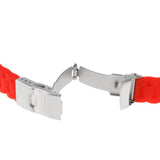 Maxbell Sports Waterproof Soft silicone Watch Strap Folded Buckle Red