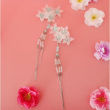 Maxbell Cosplay Alligator Hair Pin Chinese Cosplay Flower Tassel Clip Lake Blue