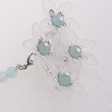 Maxbell Cosplay Alligator Hair Pin Chinese Cosplay Flower Tassel Clip Lake Blue