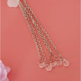 Maxbell Retro Hairpin Chinese Hair Stick Vintage Long Tassel Floral Headwear White