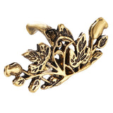 Maxbell Retro Lotus Flower Clip On Ear Cuff Wrap Earring Stud Dangle Earrings Gold