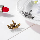 Maxbell Retro Lotus Flower Clip On Ear Cuff Wrap Earring Stud Dangle Earrings Gold