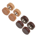 Maxbell 2 Pairs Illusion Gauge 1.2mm Stainless Steel Wooden Stud Color1(1.2x6x6mm)