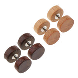 Maxbell 2 Pairs Illusion Gauge 1.2mm Stainless Steel Wooden Stud Color1(1.2x6x6mm)
