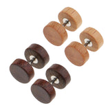 Maxbell 2 Pairs Illusion Gauge 1.2mm Stainless Steel Wooden Stud Color1(1.2x6x6mm)