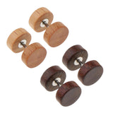 Maxbell 2 Pairs Illusion Gauge 1.2mm Stainless Steel Wooden Stud Color1(1.2x6x6mm)