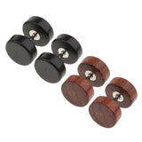 Maxbell 2 Pairs Illusion Gauge 1.2mm Stainless Steel Wooden Stud Color2(1.2x6x6mm)