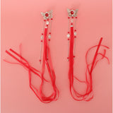 Maxbell Ancient Traditional Chinese Hair Clip Bridal Wedding Head Jewellery Red