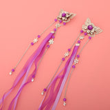 Maxbell Ancient Traditional Chinese Hair Clip Bridal Wedding Head Jewellery Purple