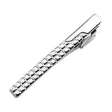 Maxbell Silver Brushed Tie Bar Formal Mens Necktie Clip Clasp Party Jewelry Silver 1