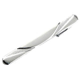 Maxbell Silver Brushed Tie Bar Formal Mens Necktie Clip Clasp Party Jewelry Silver 3