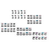 Maxbell Stainless Steel Zirconia Screw Tunnels Ear Stretcher Plugs Piercing 4mm