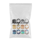 Maxbell 6 Pairs Stainless Steel Ear Gauges Stretching Tunnel Plugs Piercing 5mm