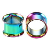Maxbell 6 Pairs Stainless Steel Ear Gauges Stretching Tunnel Plugs Piercing 6mm